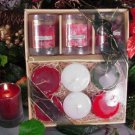 Holiday Scented Tumbler w/ Refills Votive Gift Sets (3 Pack Wrapped)