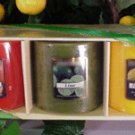 Citrus Scented Pillar Gift Sets (3 Pack Wrapped)