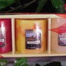 Floral Scented Pillar Gift Sets (3 Pack Wrapped)