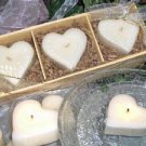 Floating Heart Gift Wrapped - White Scented Floating Candle (3 Pack)