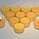 Ginger Scented Premium Palm Oil Tealights in Clear Cups (set of 12)