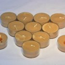 Grapefruit Scented Premium Palm Oil Tealights in Clear Cups (set of 12)
