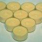 Jasmine Scented Premium Palm Oil Tealights in Clear Cups (set of 12)
