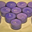 Lavender Scented Premium Palm Oil Tealights in Clear Cups (set of 12)