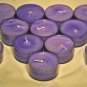 Lavender Scented Premium Palm Oil Tealights in Clear Cups (set of 12)