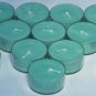 Lemon Grass Green Tea and Vanilla Scented Premium Palm Oil Tealights in Clear Cups (set of 12)