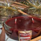 Cinnamon Cider Scented Candle in 2-Wick Oval Glass Jar 10 Oz