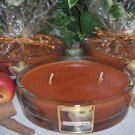 Cinnamon Apple Scented Candle in 2-Wick Oval Glass Jar 10 Oz