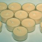 Sandalwood Scented Premium Palm Oil Tealights in Clear Cups (set of 12)