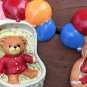 Set of 2 Enesco Bear Enesco Lucy and Me Teddy Bear 1982 Wall Hanging Plaster Plaques