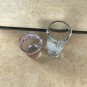 Set of Two Shot Glasses - Tall Riviera Maya Mexico and Short Peace Love Party