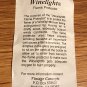 NOS Vintage Concepts WineLight Flame Protector with Cork Colored Wick and Instructions