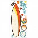 BNIP RoomMates Surfs Up Dry Erase Peel and Stick Giant Wall Decals - RMK1788GM