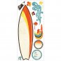 BNIP RoomMates Surfs Up Dry Erase Peel and Stick Giant Wall Decals - RMK1788GM