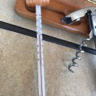 Vintage Wine Thermometer and Corkscrew in Wood Case - 1980's