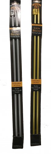 BNIP Lions Brand Super Smooth Knitting Needles US 8 (5.00 mm) and US 9 (5.50 mm)