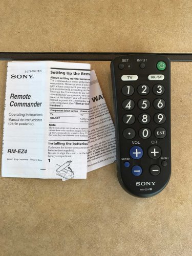Sony Remote Commander RM-EZ4 Remote Control with Operating Instruction Booklet