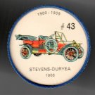1908 STEVENS-DURYEA Jell-O Picture Wheel #43