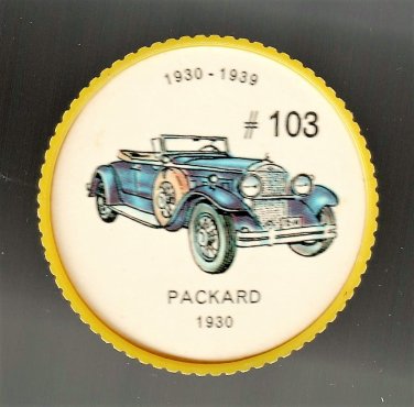 1930 PACKARD Jell-O Picture Wheel #103
