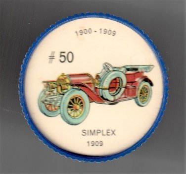1909 SIMPLEX Jell-O Picture Wheel #50