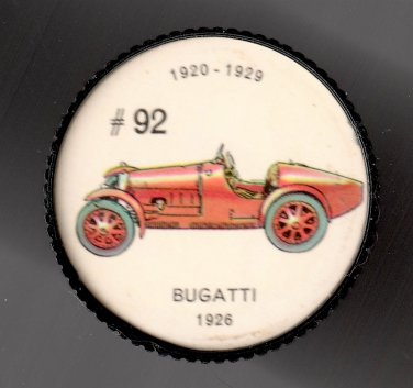 1926 BUGATTI Jell-O Picture Wheel #92