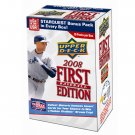 2008 First Edition Baseball Trading Cards - Blaster Box