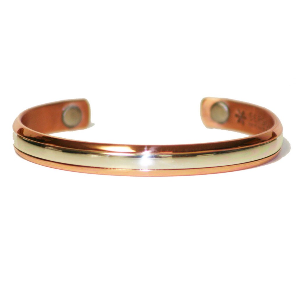 Sergio Lub 750 - Magnetic STERLING IN COPPER Bracelet - SIZE XTRA LARGE