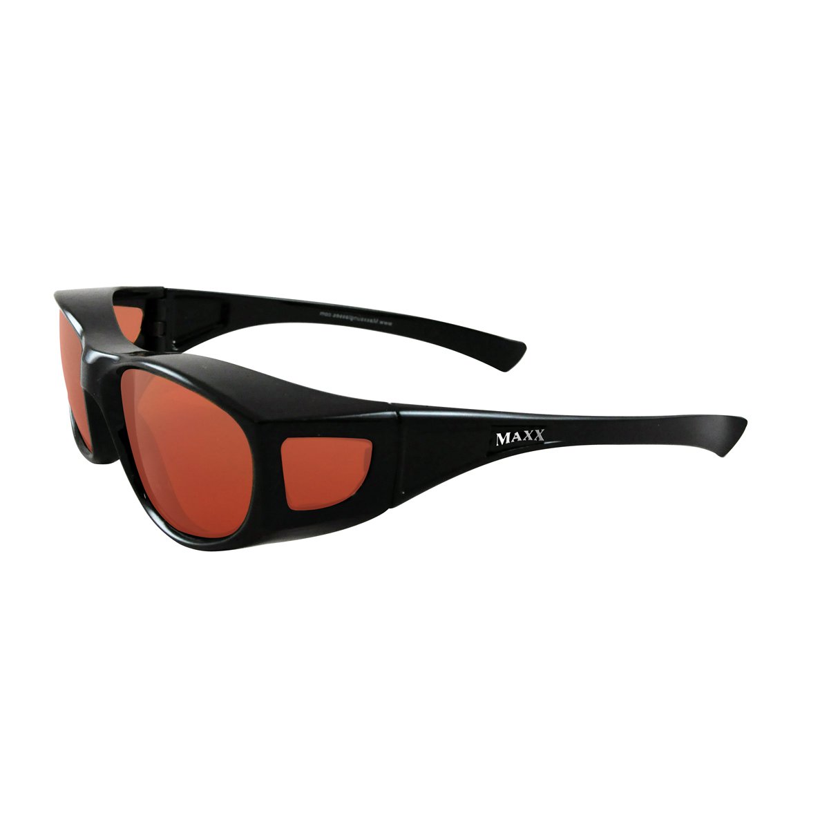 Maxx OTG Over the Glasses Black Polarized HD Sunglasses SMALL