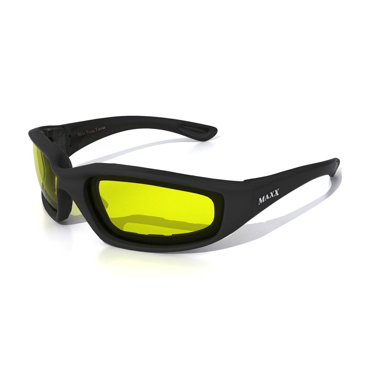 Maxx FOAM Motorcycle YELLOW Sunglasses