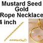 Gold Mustard Seed Necklace 24 inch xx-long