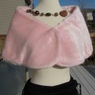 Pink Mega Faux Mink Fur Wrap
