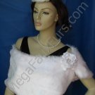 White Faux Mink Fur Wrap