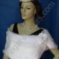 White Faux Mink Fur Wrap