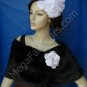 Black Faux Mink Fur Wrap