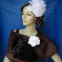 Sable Faux Fox Fur Wrap