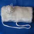 Ivory Faux Mink Hand Muff
