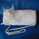 White Faux Mink Hand Muff