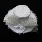 White lace mini hat for cocktail party