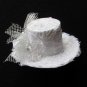 White lace mini hat for cocktail party