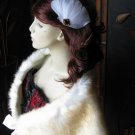 vintage feathers flower fascinator