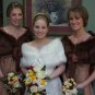 Sable Faux Fox Fur Bridal Stole Shawl