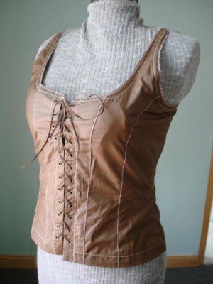 $29.99 free ship_Renaissance Goth Fitted Corset Bodice,Tank top-New &Tag Free shipment