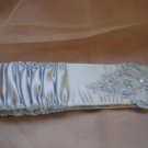 Fingerless&Beads Wedding Bridal gloves-Blue- Free shipment