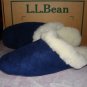 $19.99 New- LL Bean Women Genuine Shearling Scuff Slipper with Pouch Size 6M