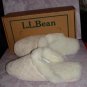 $19.99 New- LL Bean Women Genuine Shearling Scuff Slipper with Pouch Size 6M