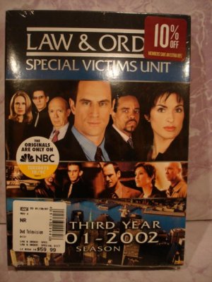 Law & Order Special Victims Unit Third Year- Brand New & Sealed