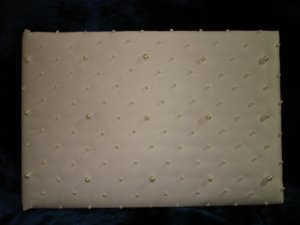 $12.99 IVORY  WEDDING BRIDAL Pearl Decorated RECEPTION GUEST BOOK
