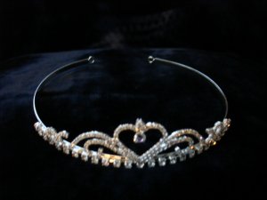 $22.99  Bridal Wedding Veil Prom Pageant Clear Rhinestone Crystal Tiara,Crown Headband