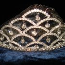 $17.99_Bridal Wedding Veil Prom Pageant Clear Rhinestone Crystal Tiara, Crown Headband #H17947
