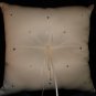 New - PEARL+Crystal + RIBBON BRIDAL WEDDING RING BEARER PILLOW  Ivory color